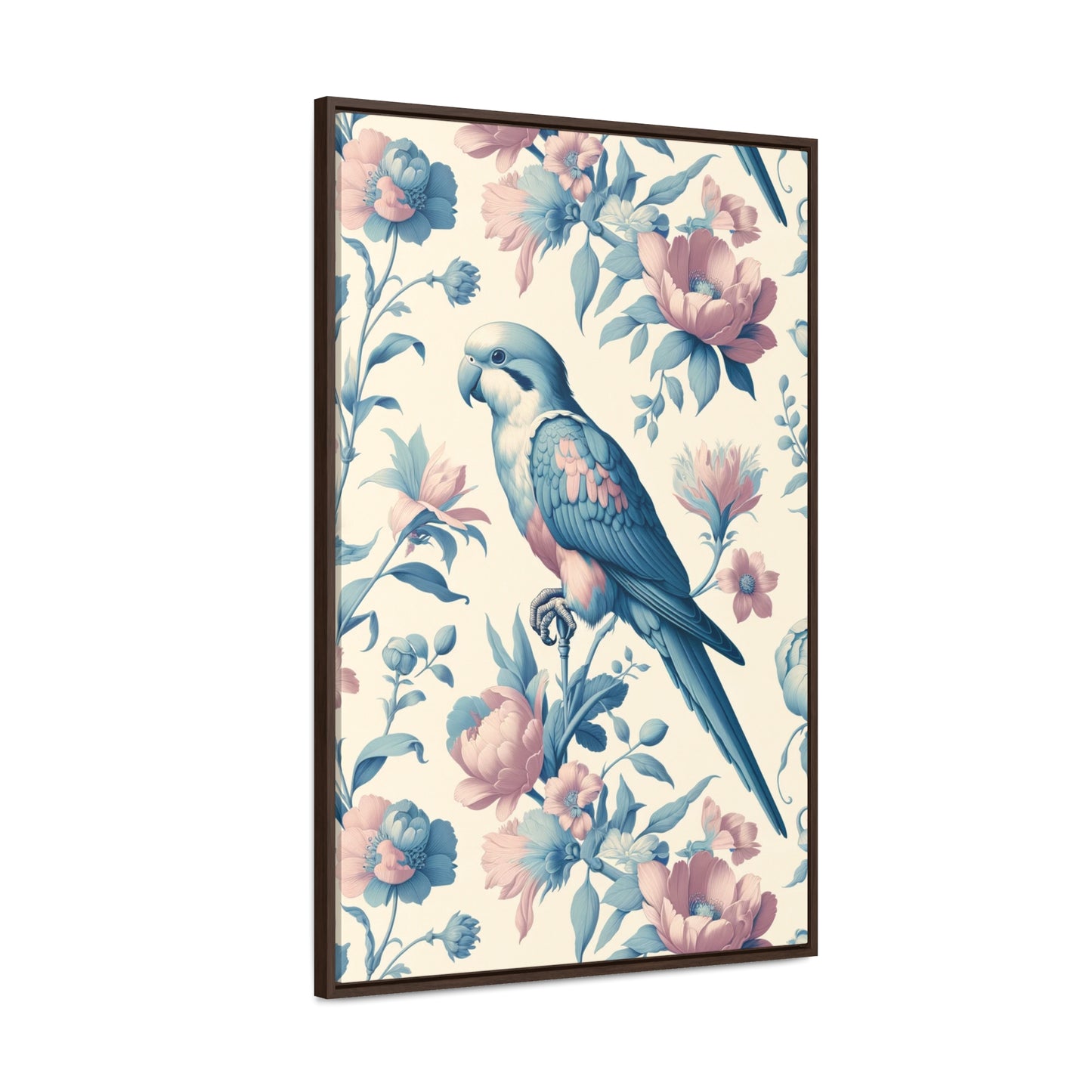 Quaker Parrot Vertical Framed Art