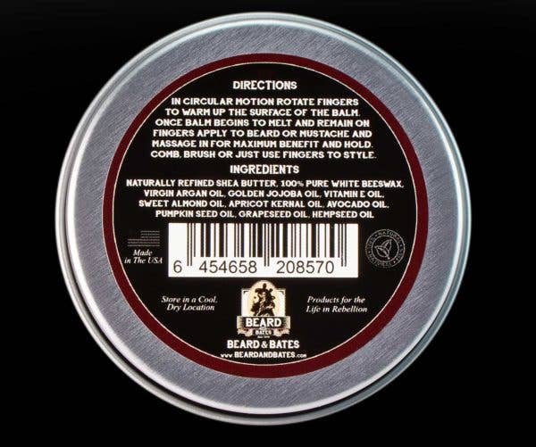 1878 Black Label Beard Balm - Classic Styling Finishing Balm - The Aegean Aviary