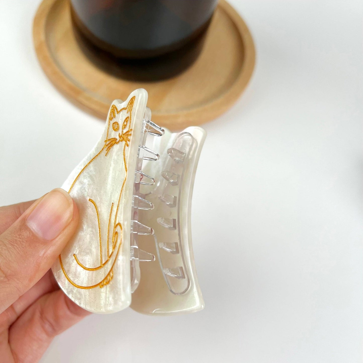 Cute Cat Hair Claw Clip - The Aegean Aviary