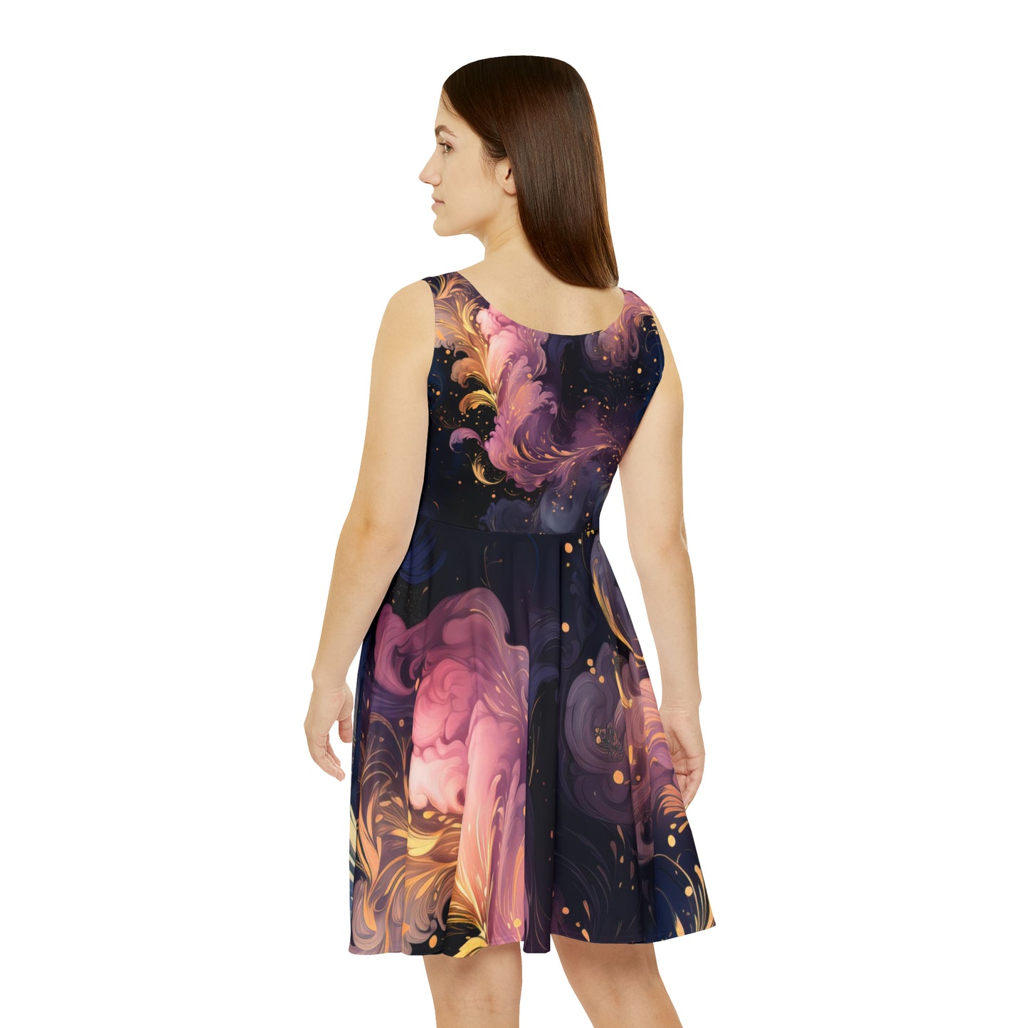 Cosmic Swirl Skater Dress