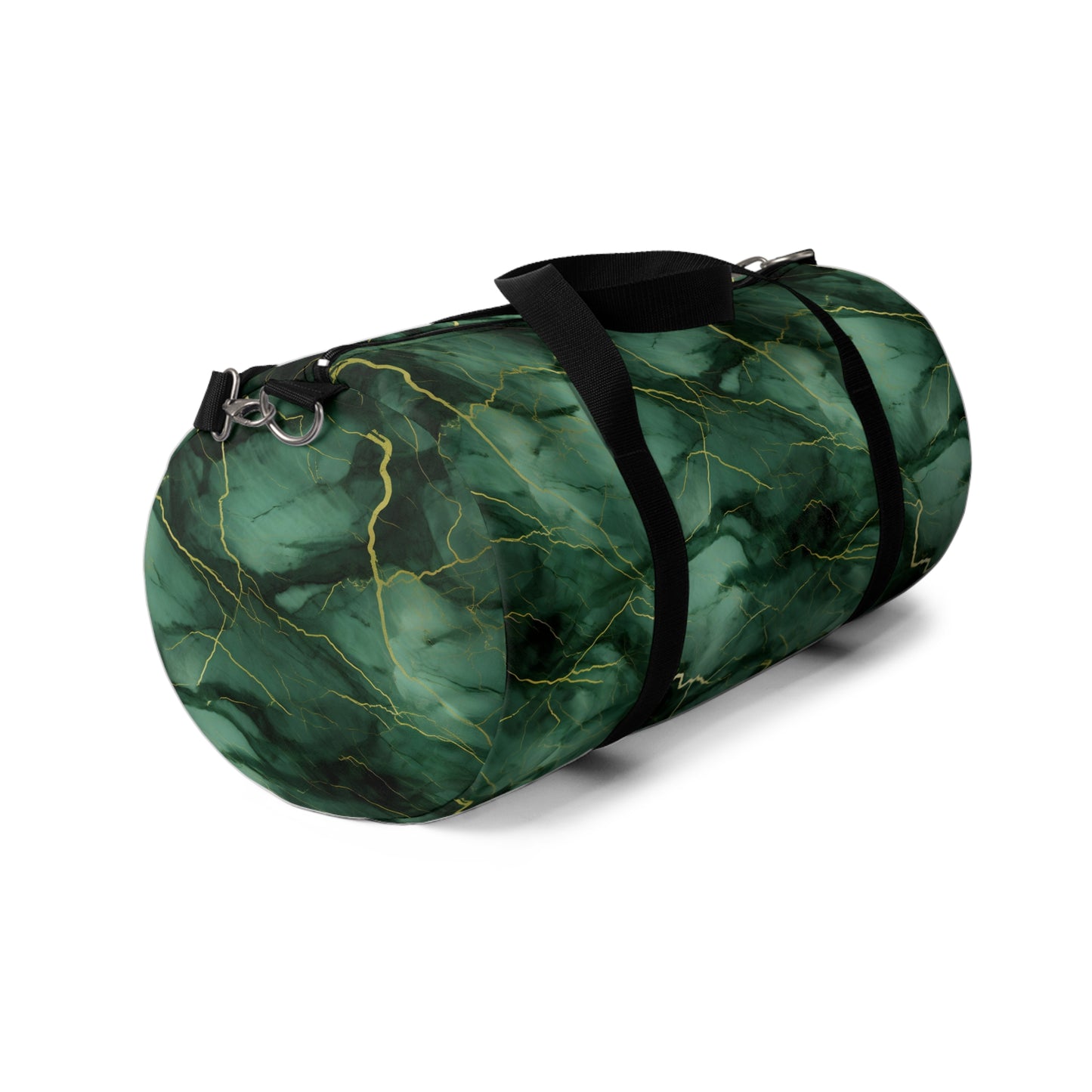 Green Marbled Duffel Bag