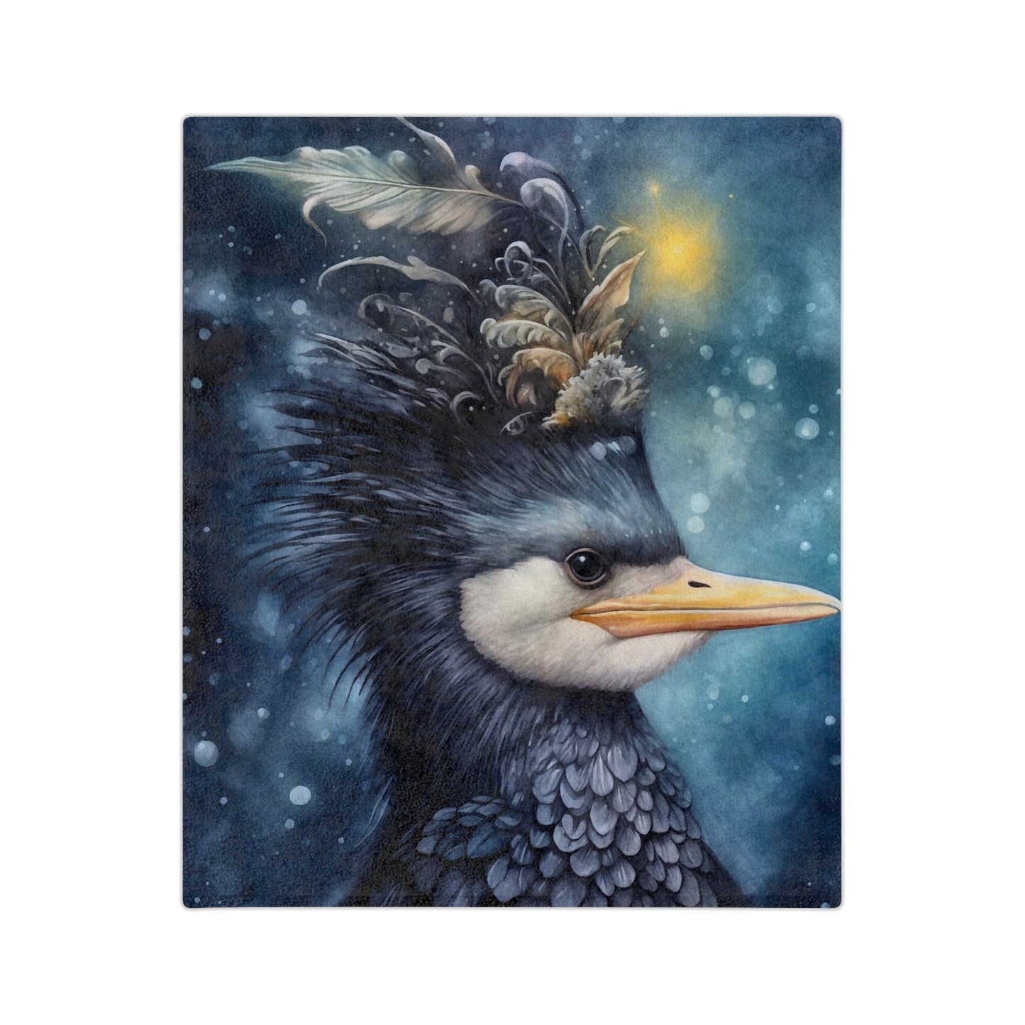 Royal Bird 1 Velveteen Minky Blanket