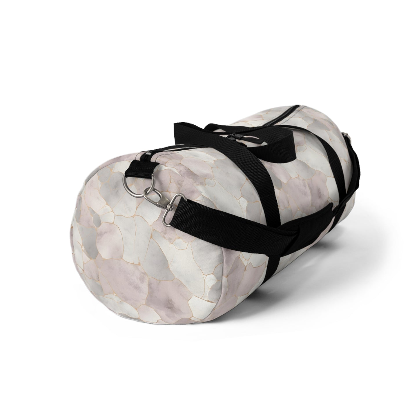 White Marbled Duffel Bag