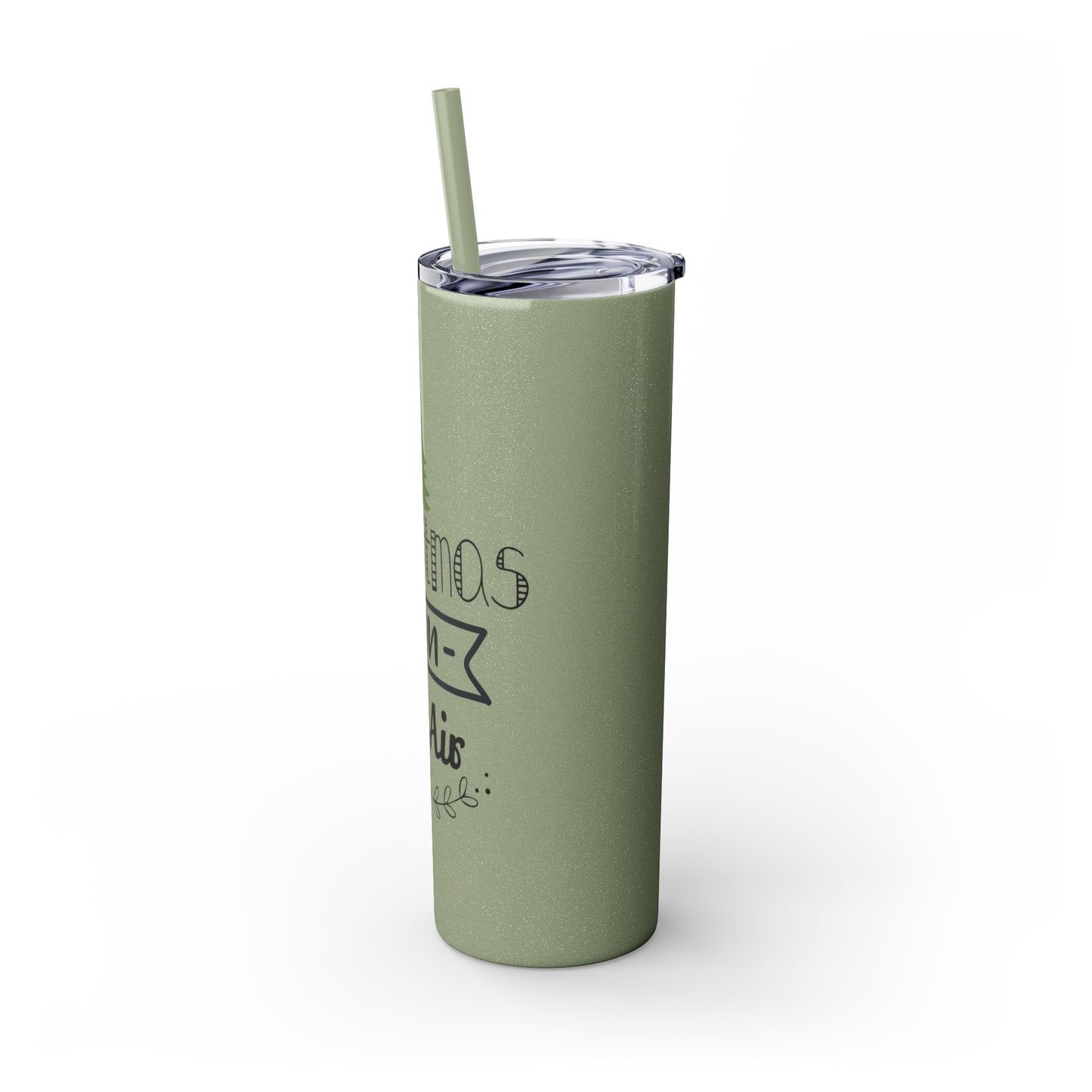 Christmas Is In The Air Skinny Tumbler with Straw, 20oz