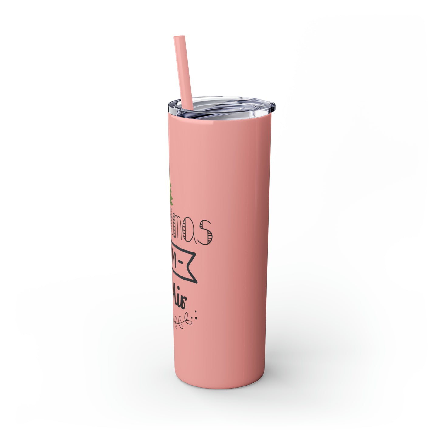 Christmas Is In The Air Skinny Tumbler with Straw, 20oz