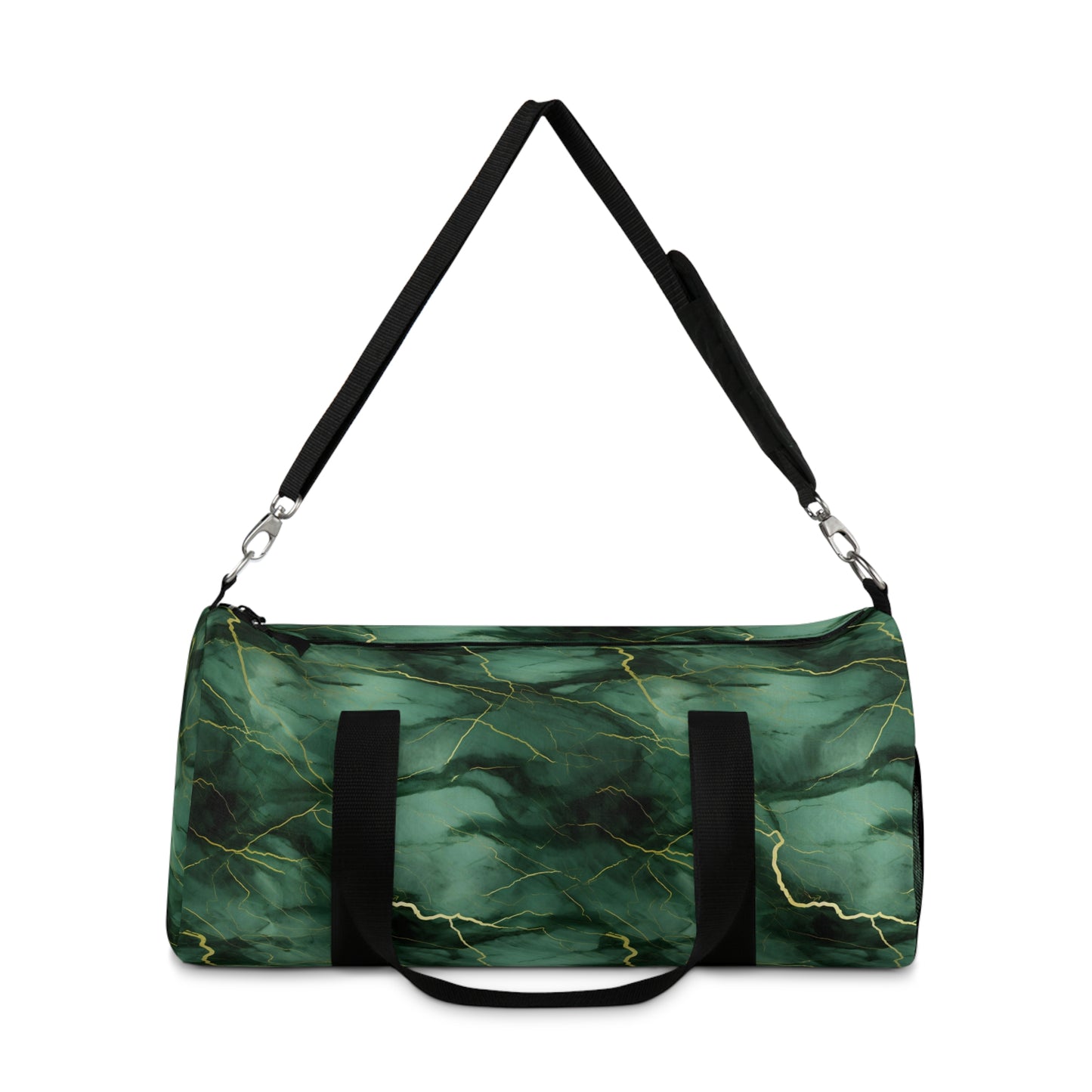 Green Marbled Duffel Bag