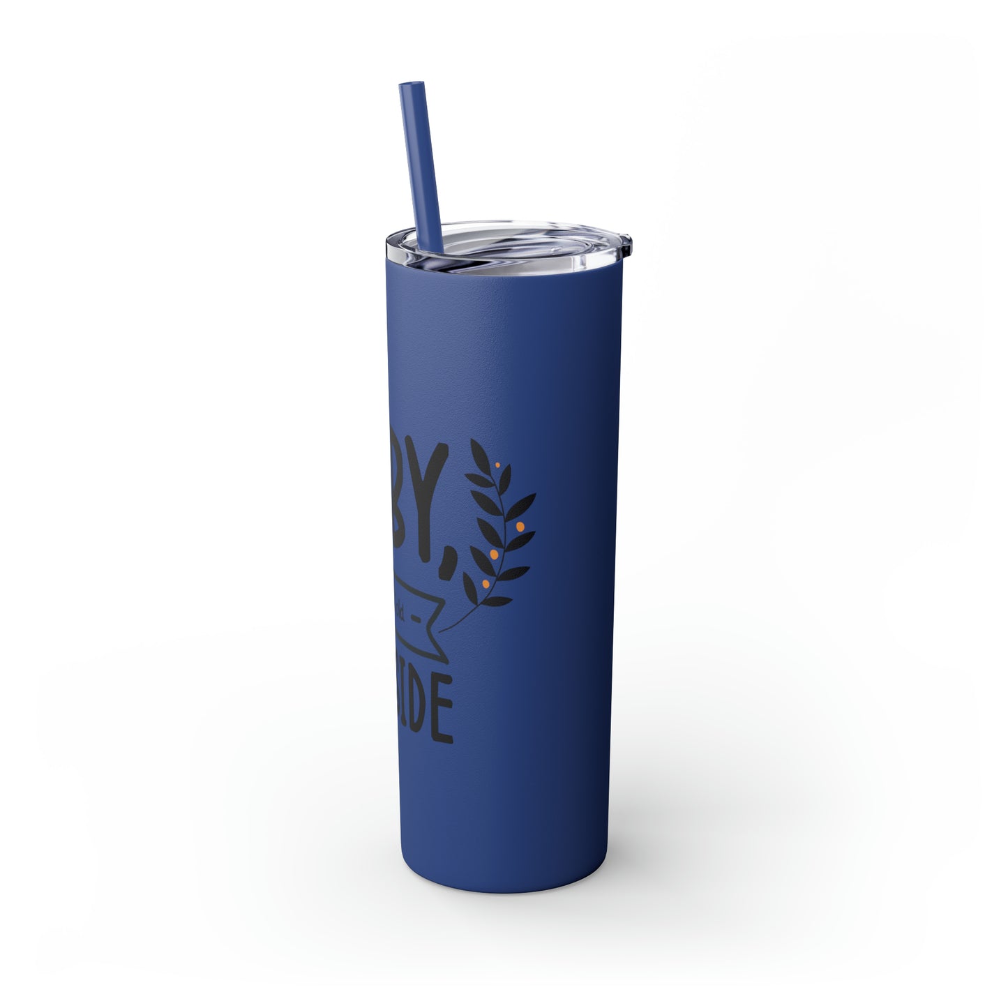 Baby It's Cold Outside Skinny Tumbler with Straw, 20oz
