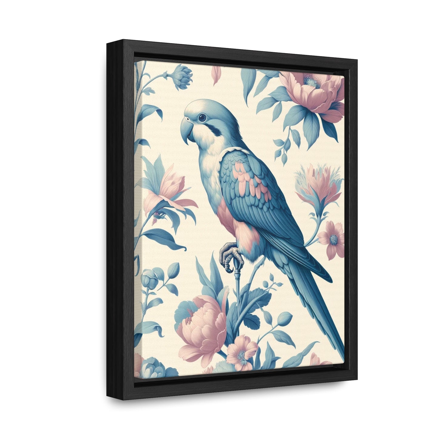 Quaker Parrot Vertical Framed Art