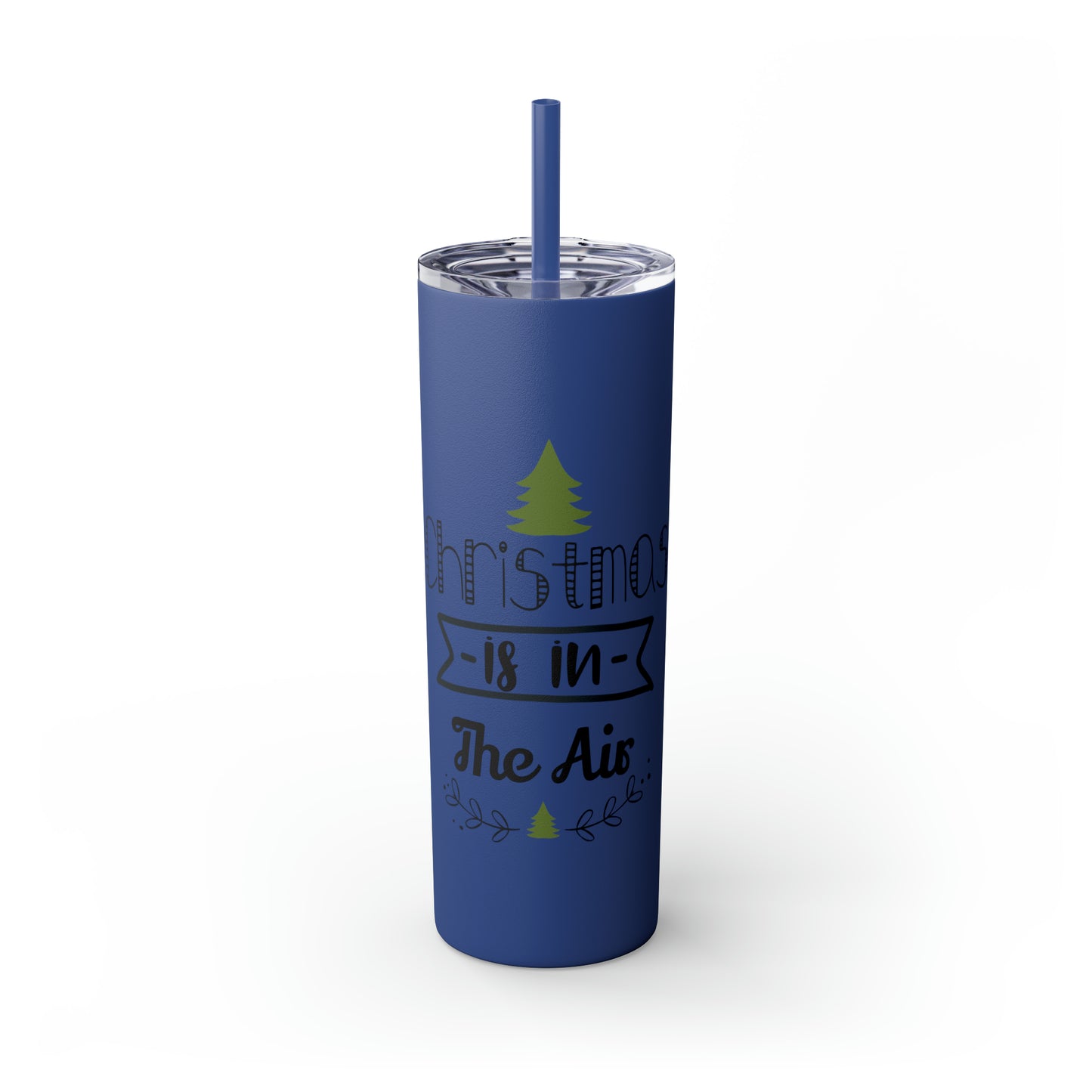 Christmas Is In The Air Skinny Tumbler with Straw, 20oz