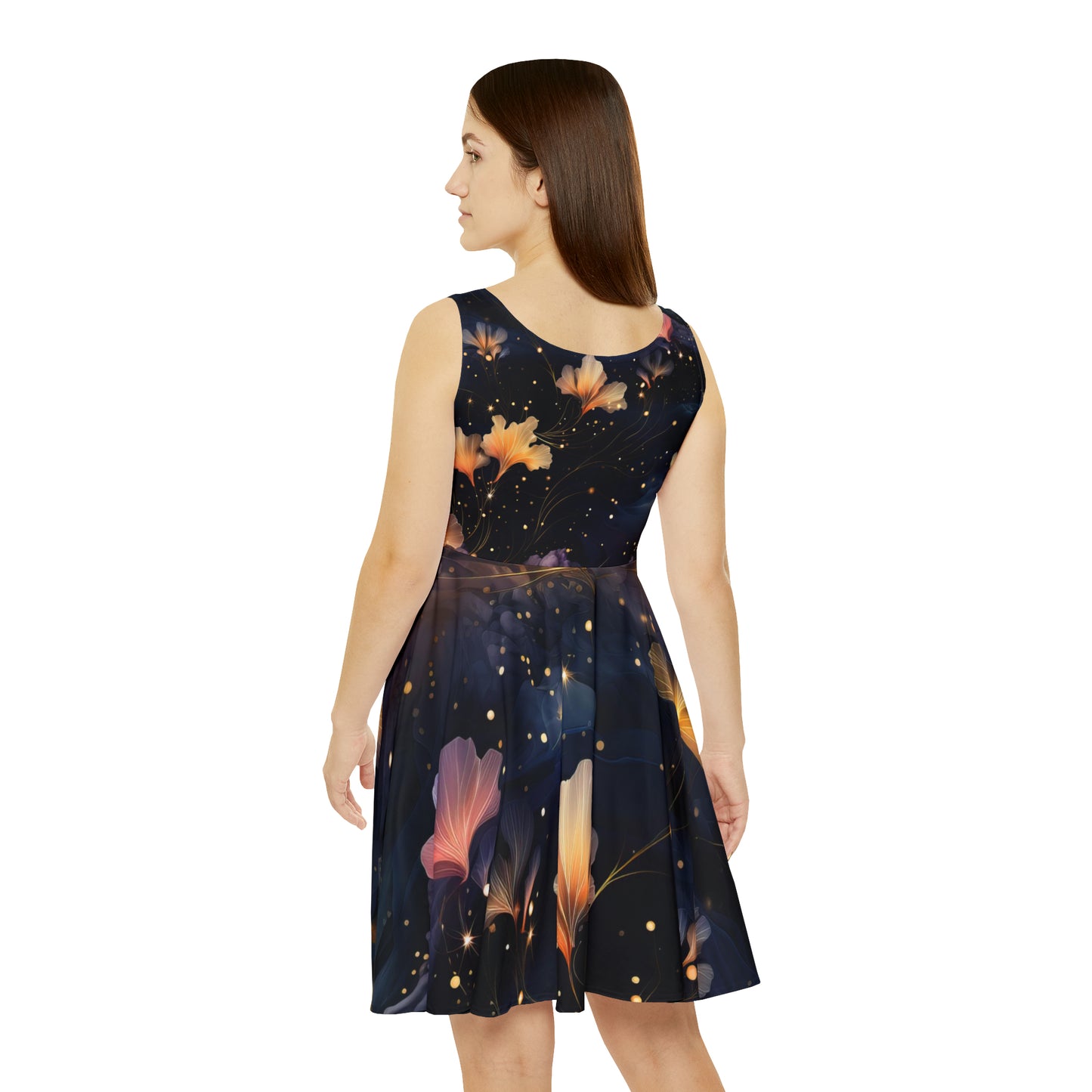 Cosmic Flowers Skater Dress