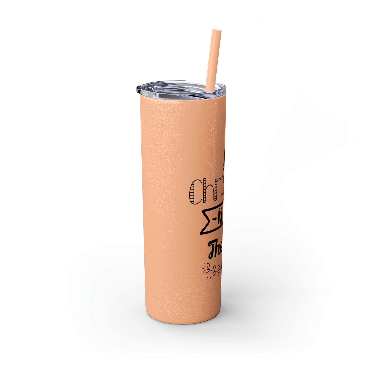 Christmas Is In The Air Skinny Tumbler with Straw, 20oz