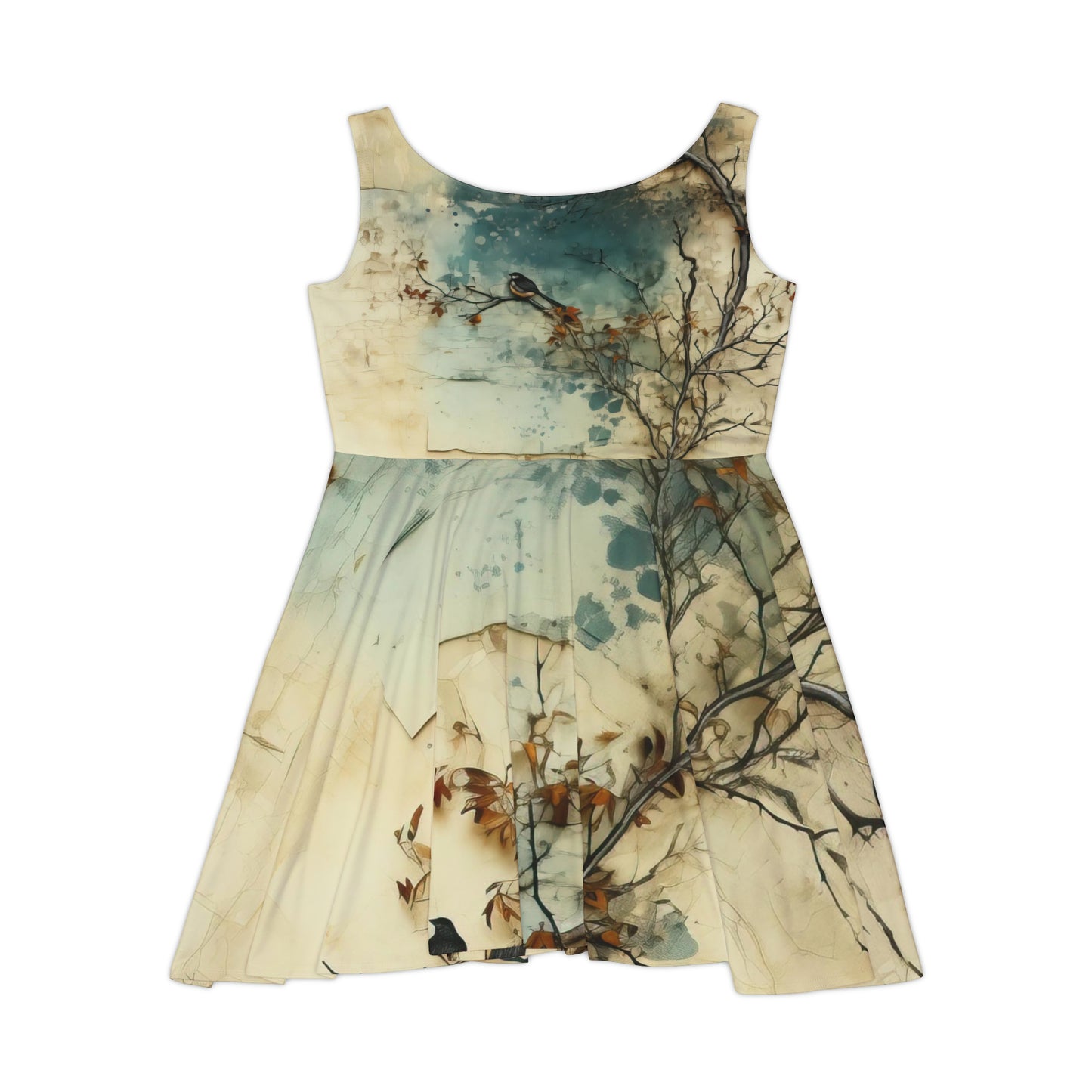 Autumn Tree and Sky Skater Dress