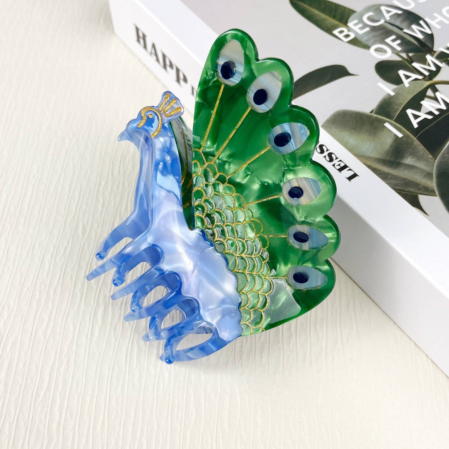 Acetate Lovely Bird Hair Claw Clip - The Aegean Aviary