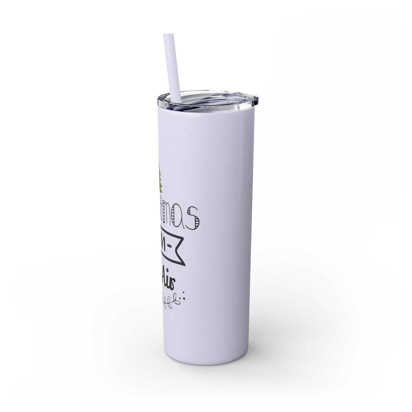 Christmas Is In The Air Skinny Tumbler with Straw, 20oz