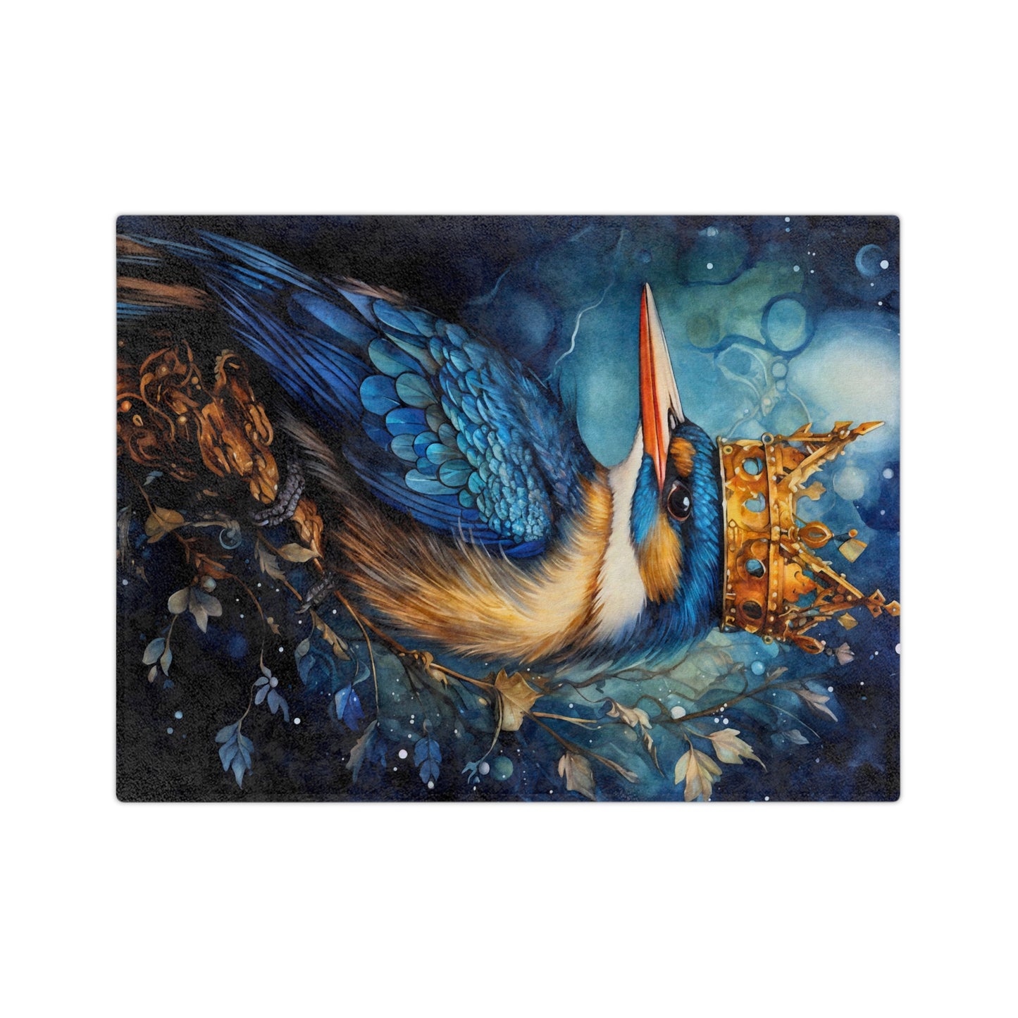 Royal Bird 8 Velveteen Minky Blanket