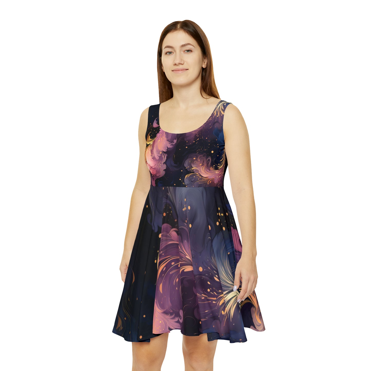 Cosmic Swirl Skater Dress