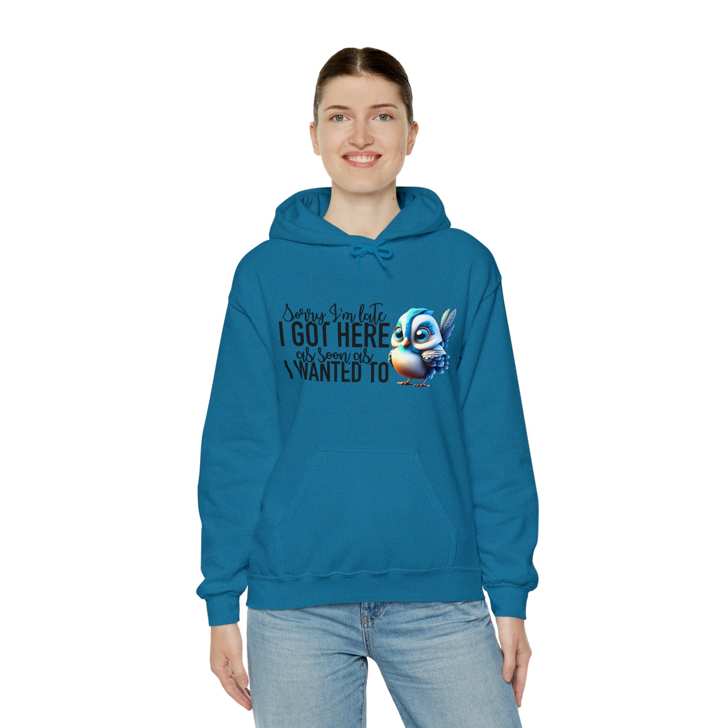Sorry I'm Late Unisex Heavy Blend™ Hooded Sweatshirt