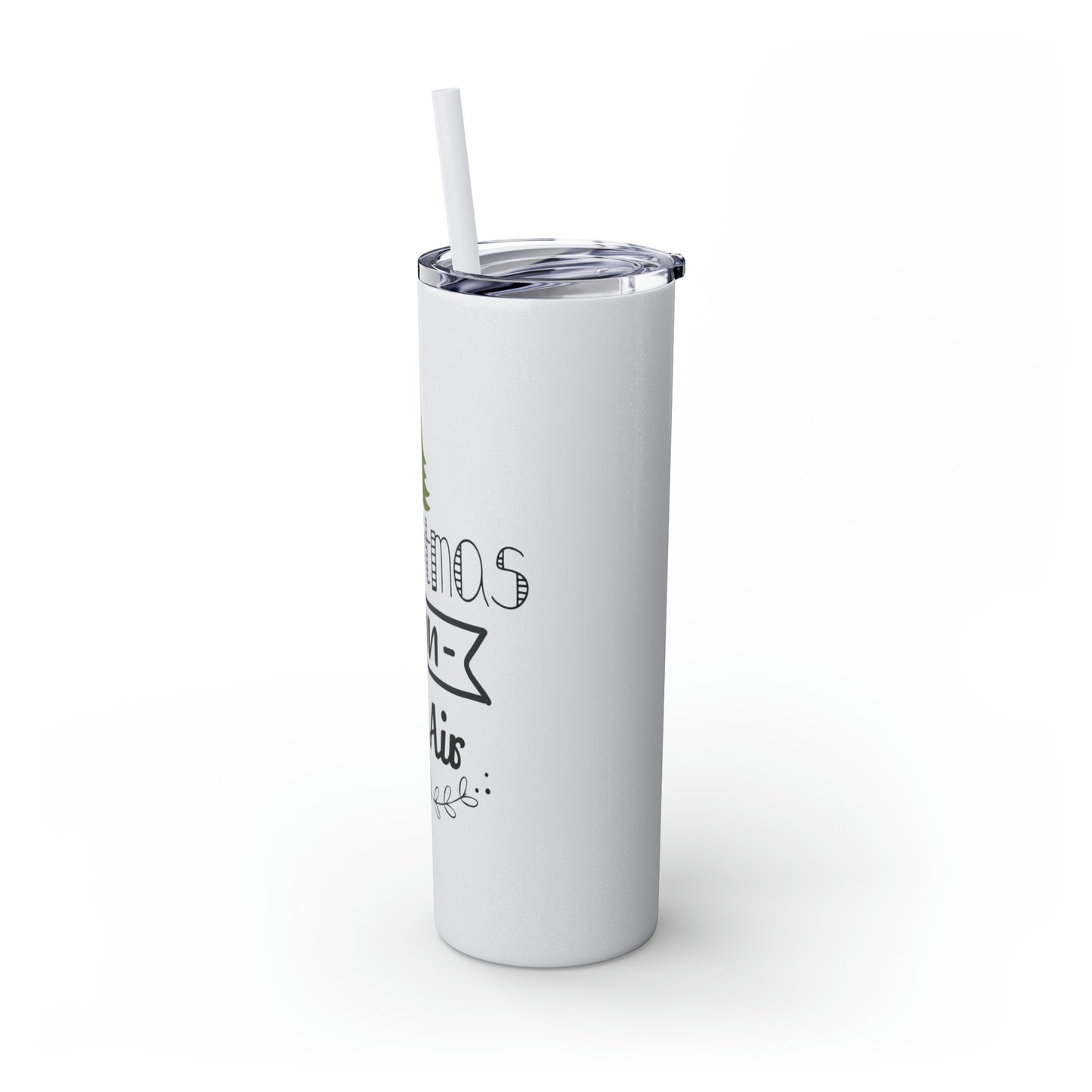 Christmas Is In The Air Skinny Tumbler with Straw, 20oz