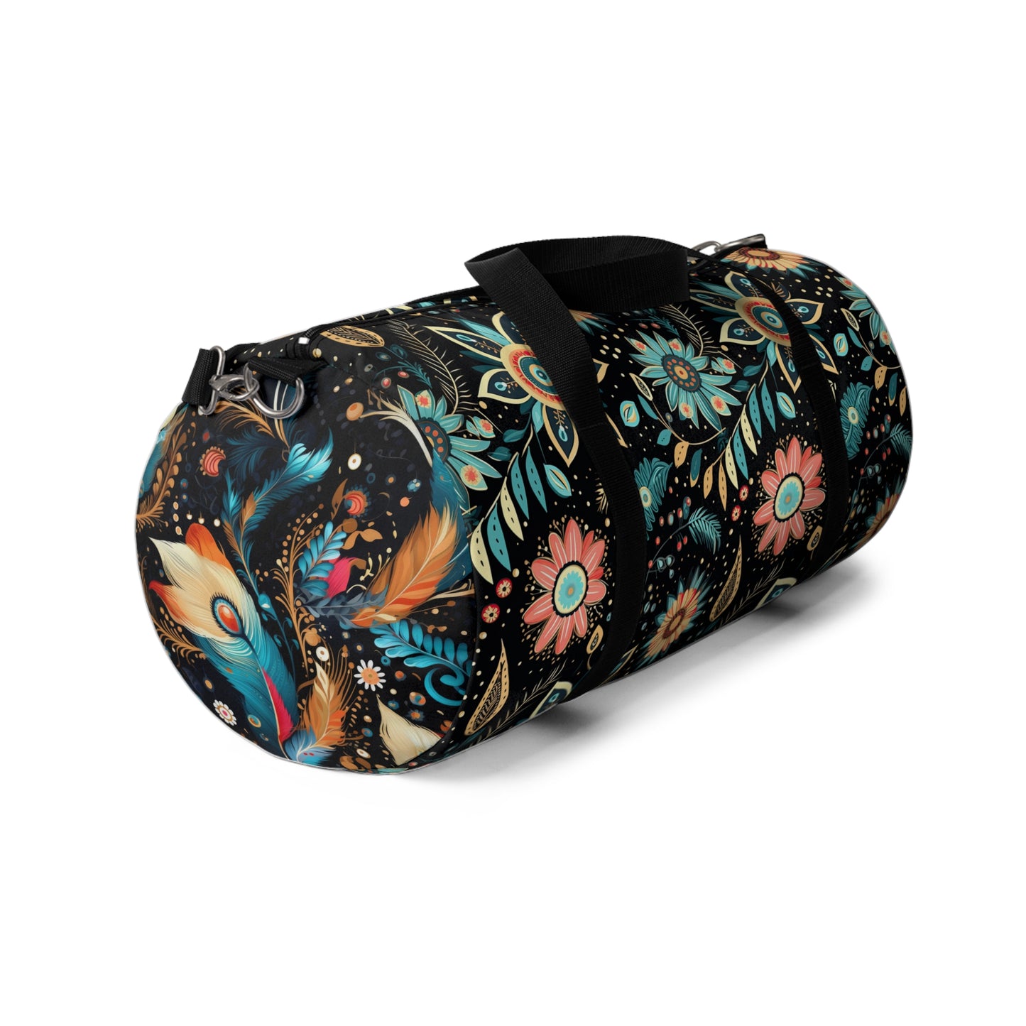 Boho Flowered Duffel Bag