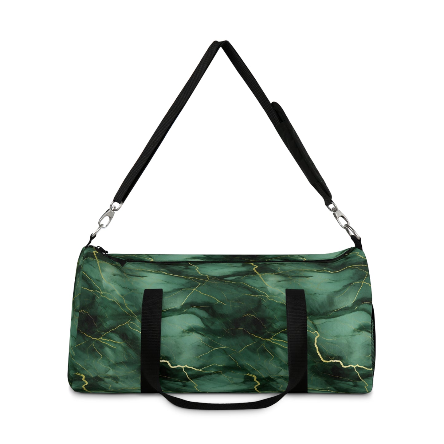 Green Marbled Duffel Bag