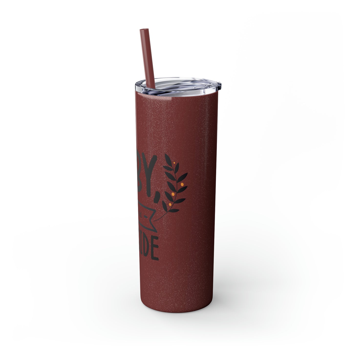 Baby It's Cold Outside Skinny Tumbler with Straw, 20oz