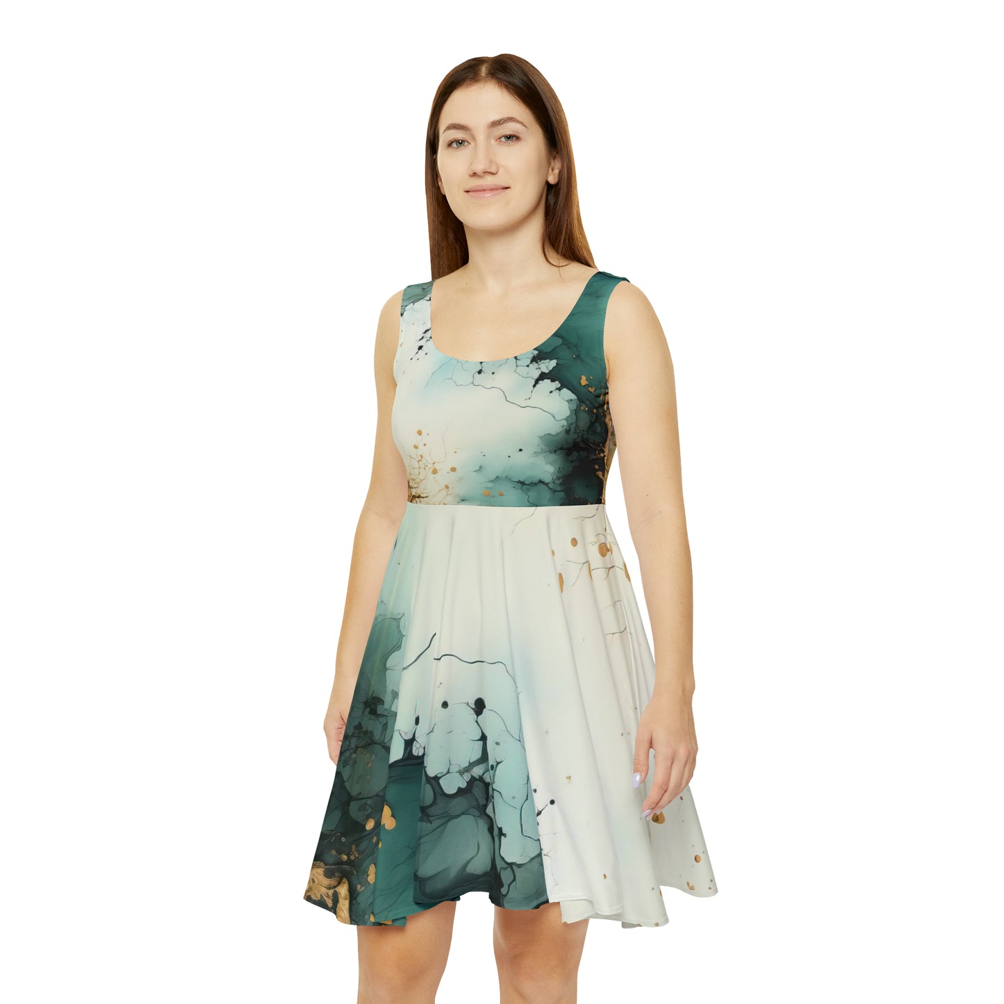 Marble Skater Dress