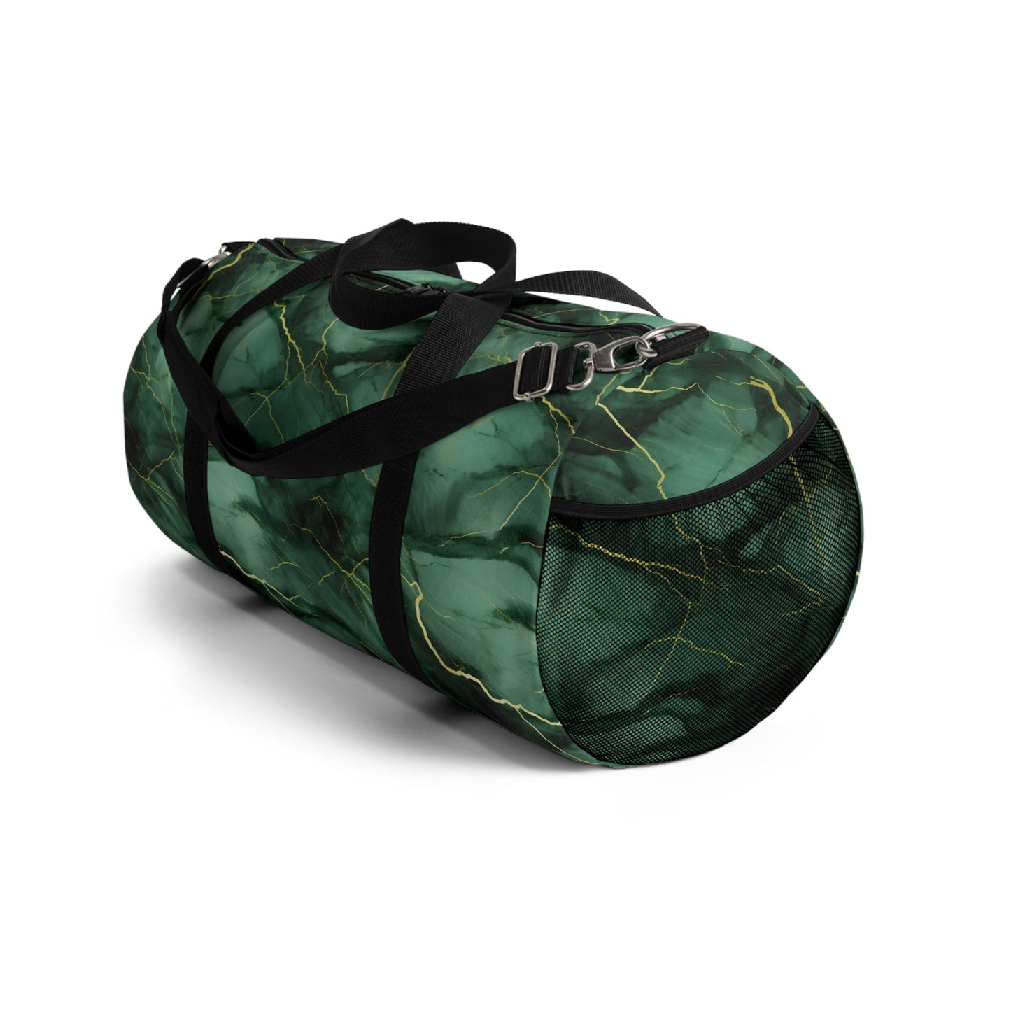 Green Marbled Duffel Bag