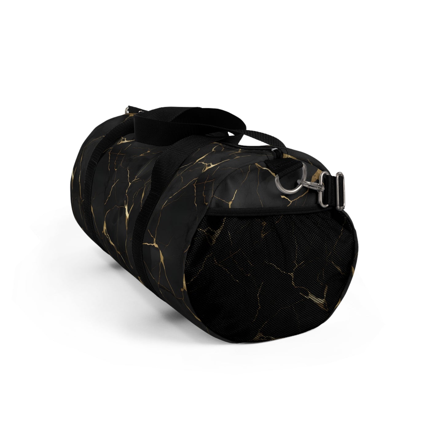 Black Marbled Duffel Bag