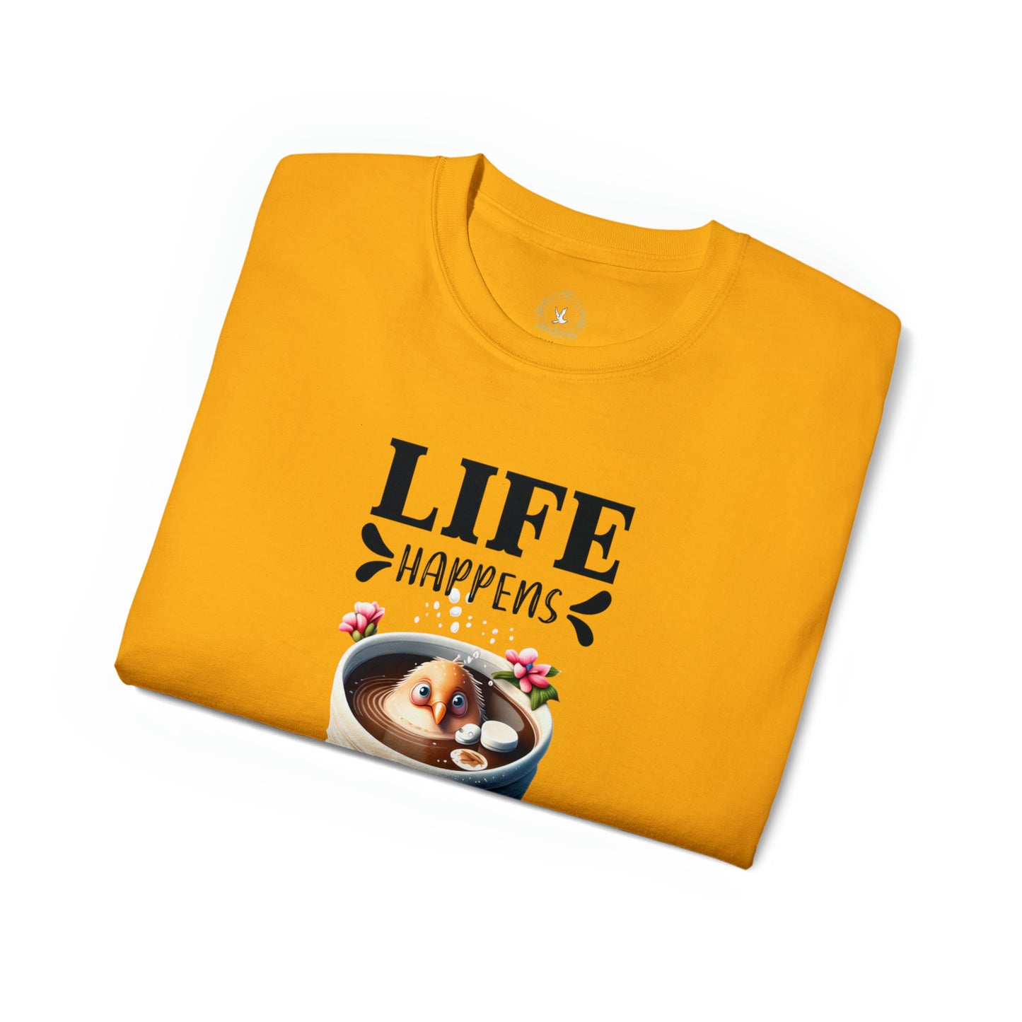 Life Happens, Coffee Helps Unisex Ultra Cotton Tee