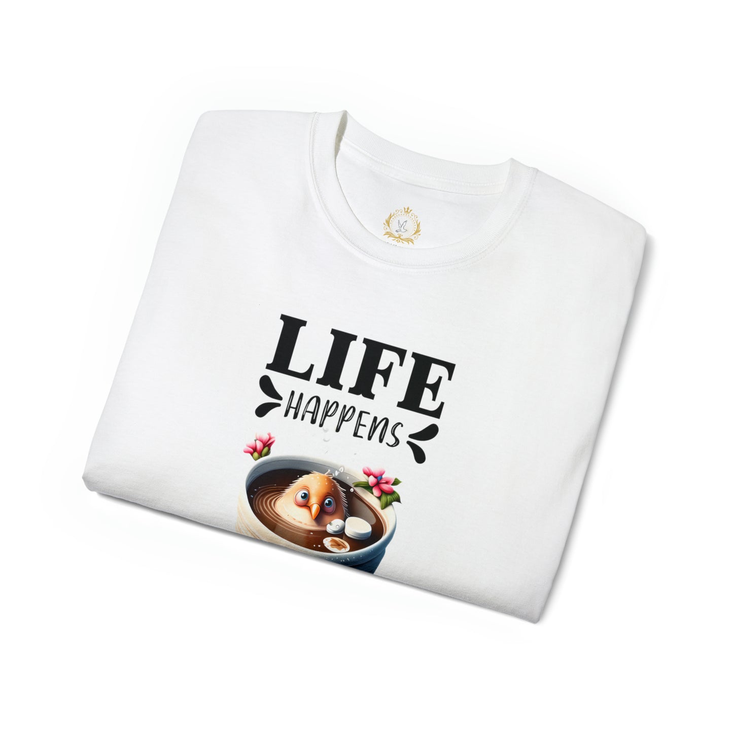 Life Happens, Coffee Helps Unisex Ultra Cotton Tee