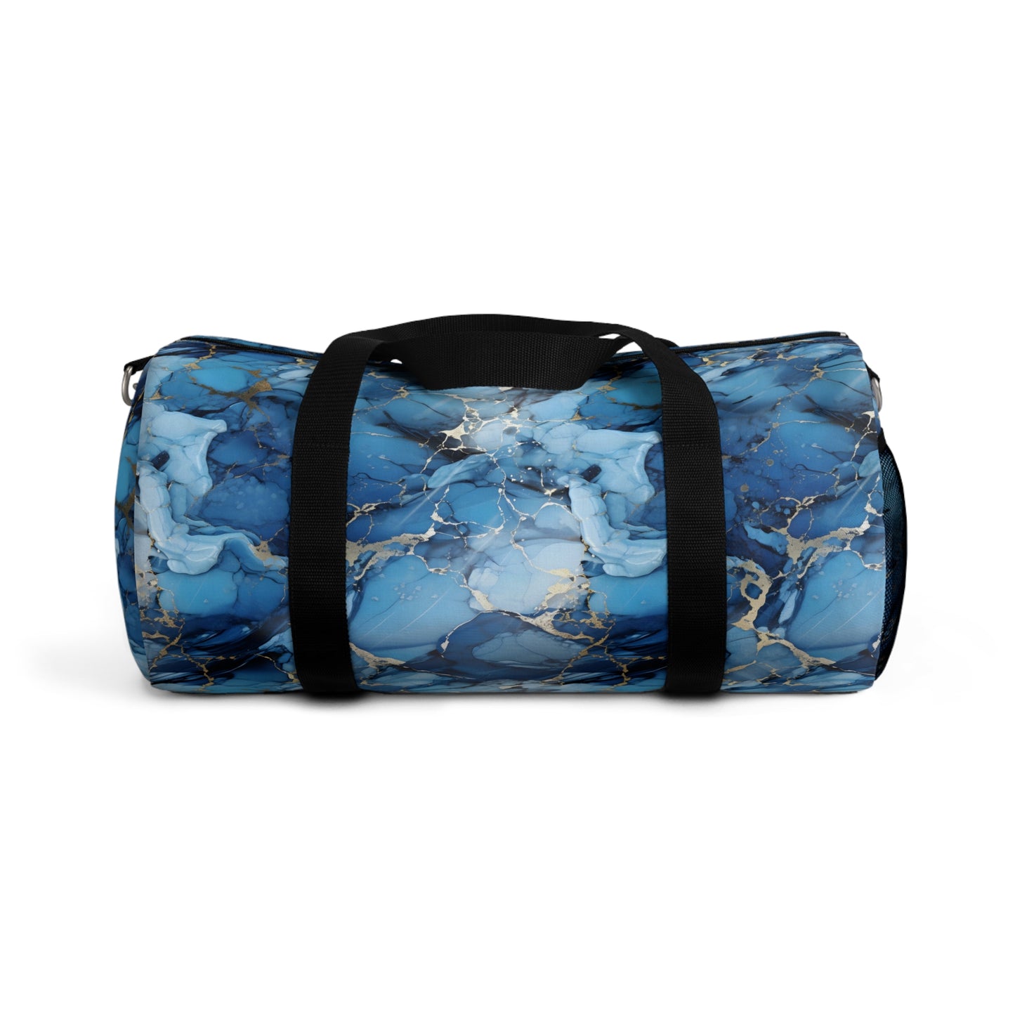 Blue Marbled Duffel Bag