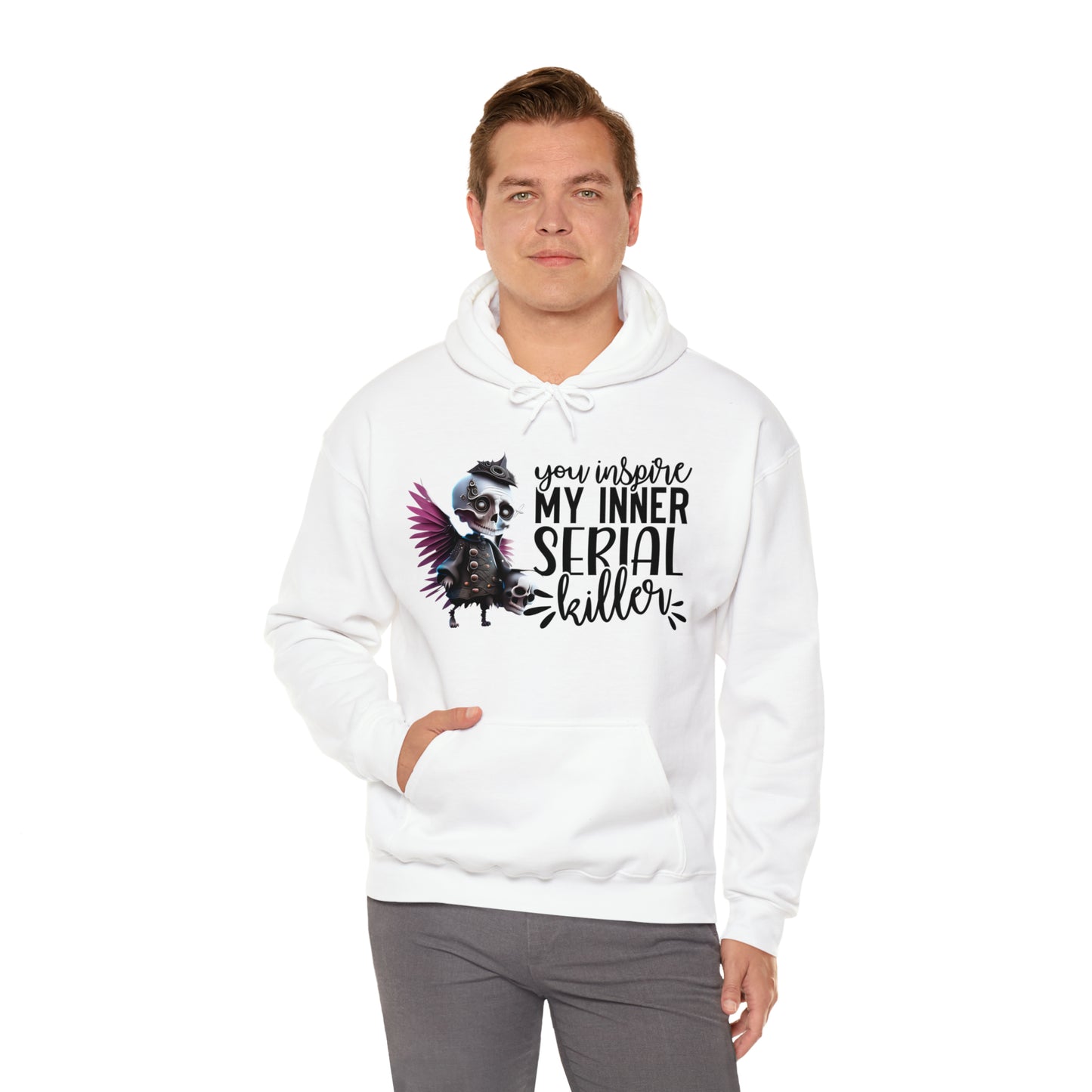 You Inspire My Inner Serial Killer Unisex Heavy Blend™ Hooded Sweatshirt