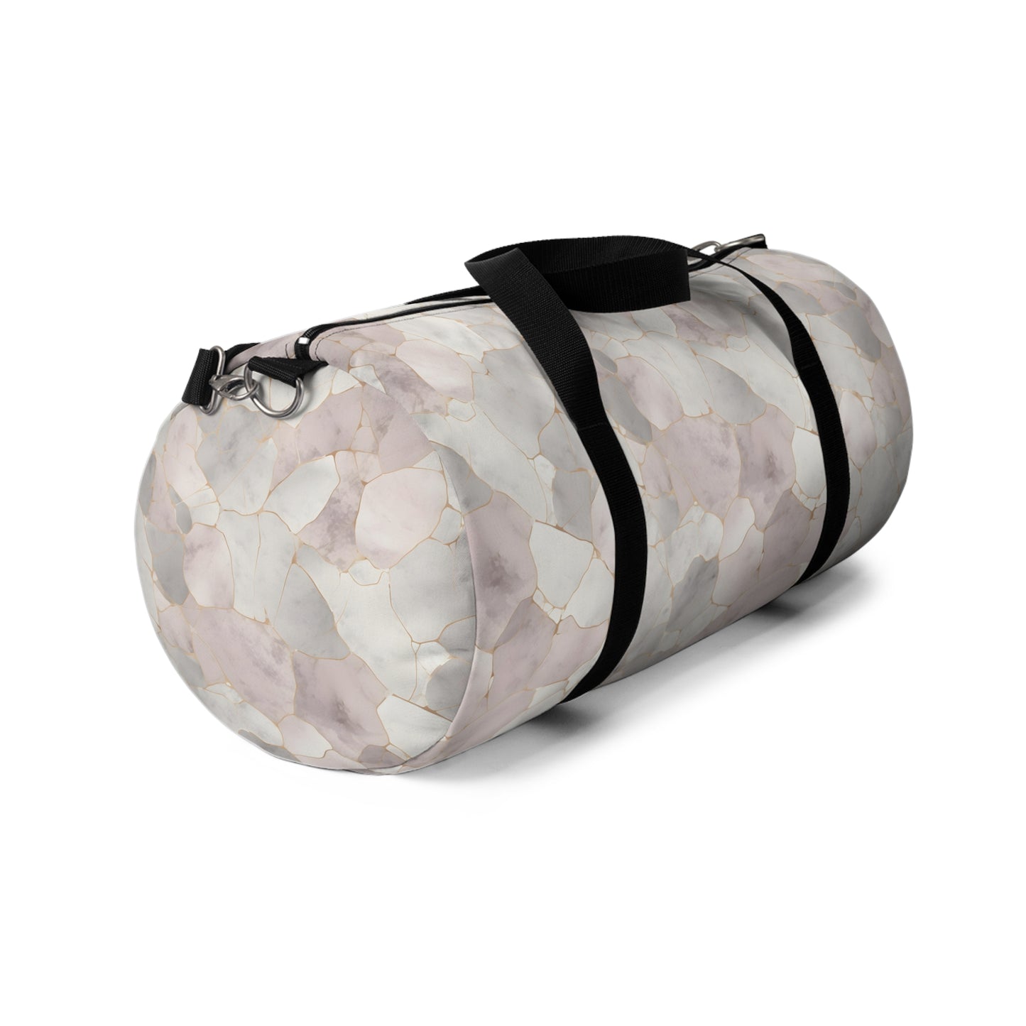White Marbled Duffel Bag