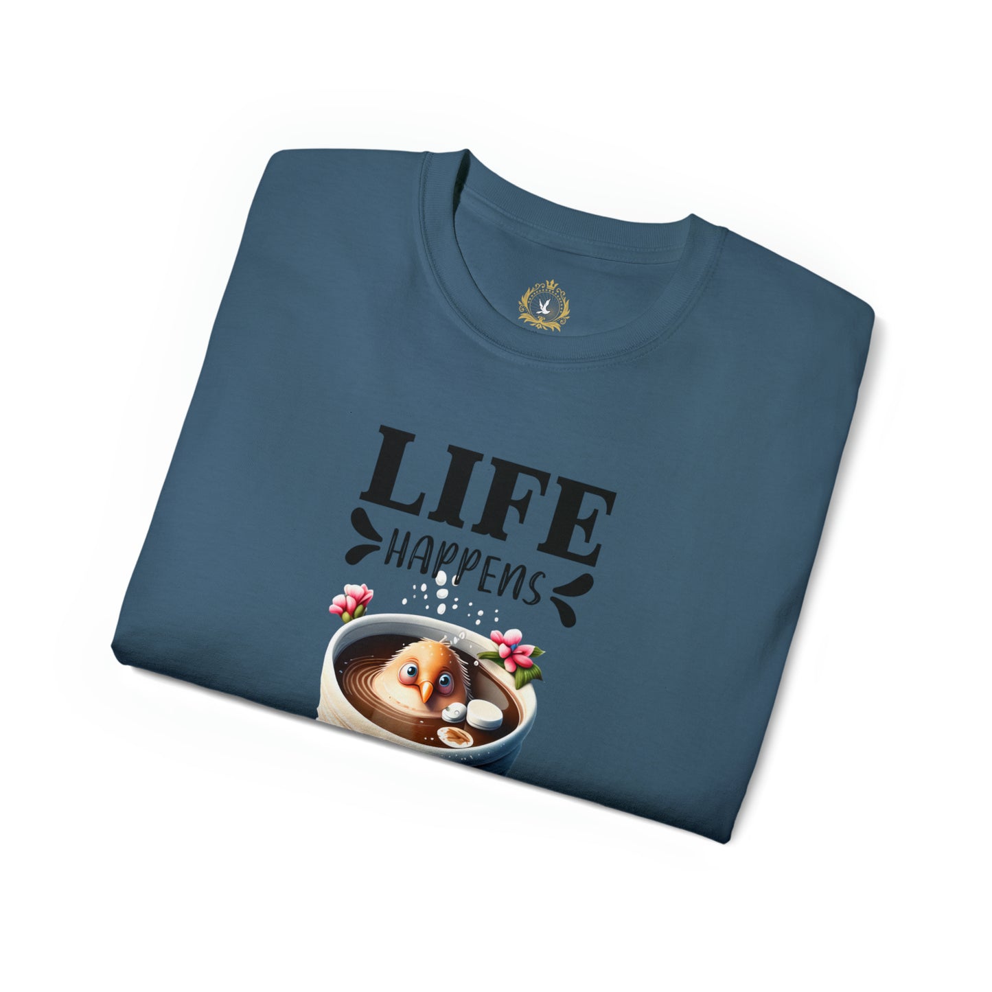 Life Happens, Coffee Helps Unisex Ultra Cotton Tee