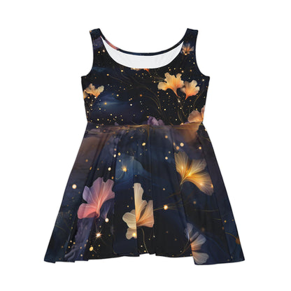 Cosmic Flowers Skater Dress