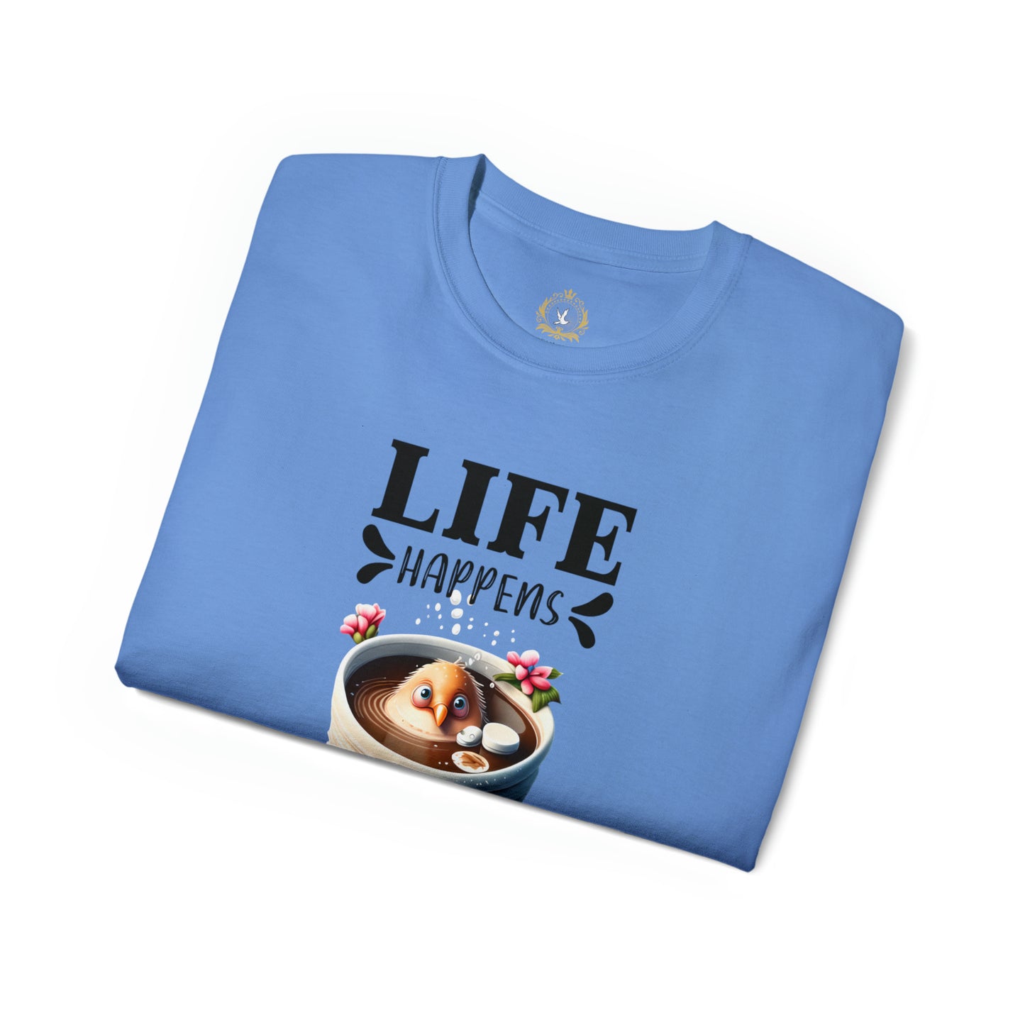 Life Happens, Coffee Helps Unisex Ultra Cotton Tee