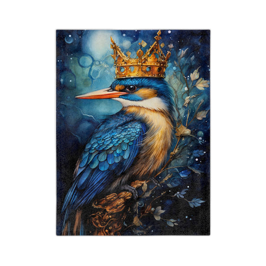 Royal Bird 8 Velveteen Minky Blanket