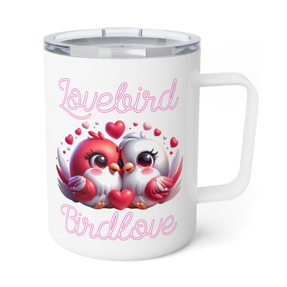 Lovebird Birdlove Insulated Coffee Mug, 10oz