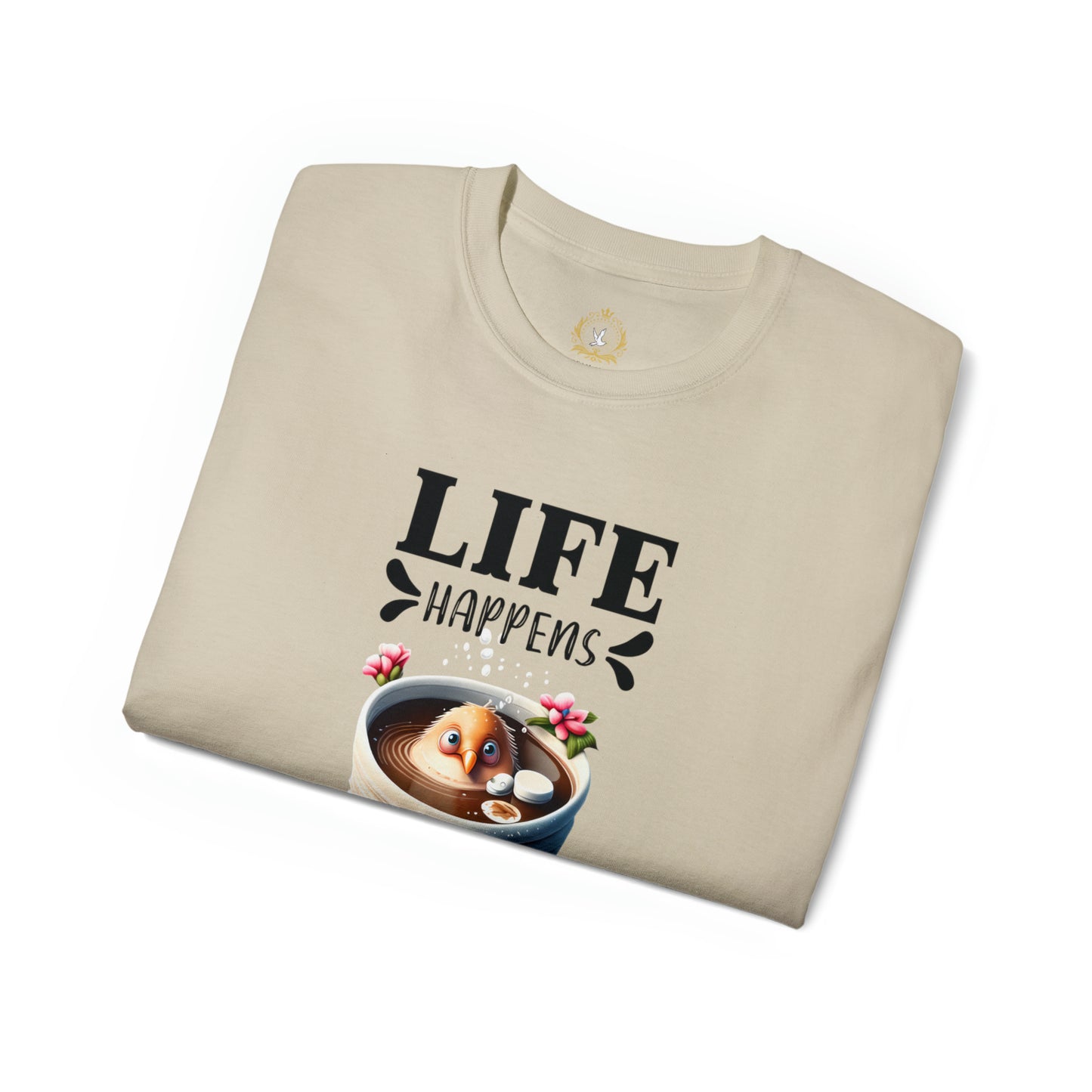 Life Happens, Coffee Helps Unisex Ultra Cotton Tee