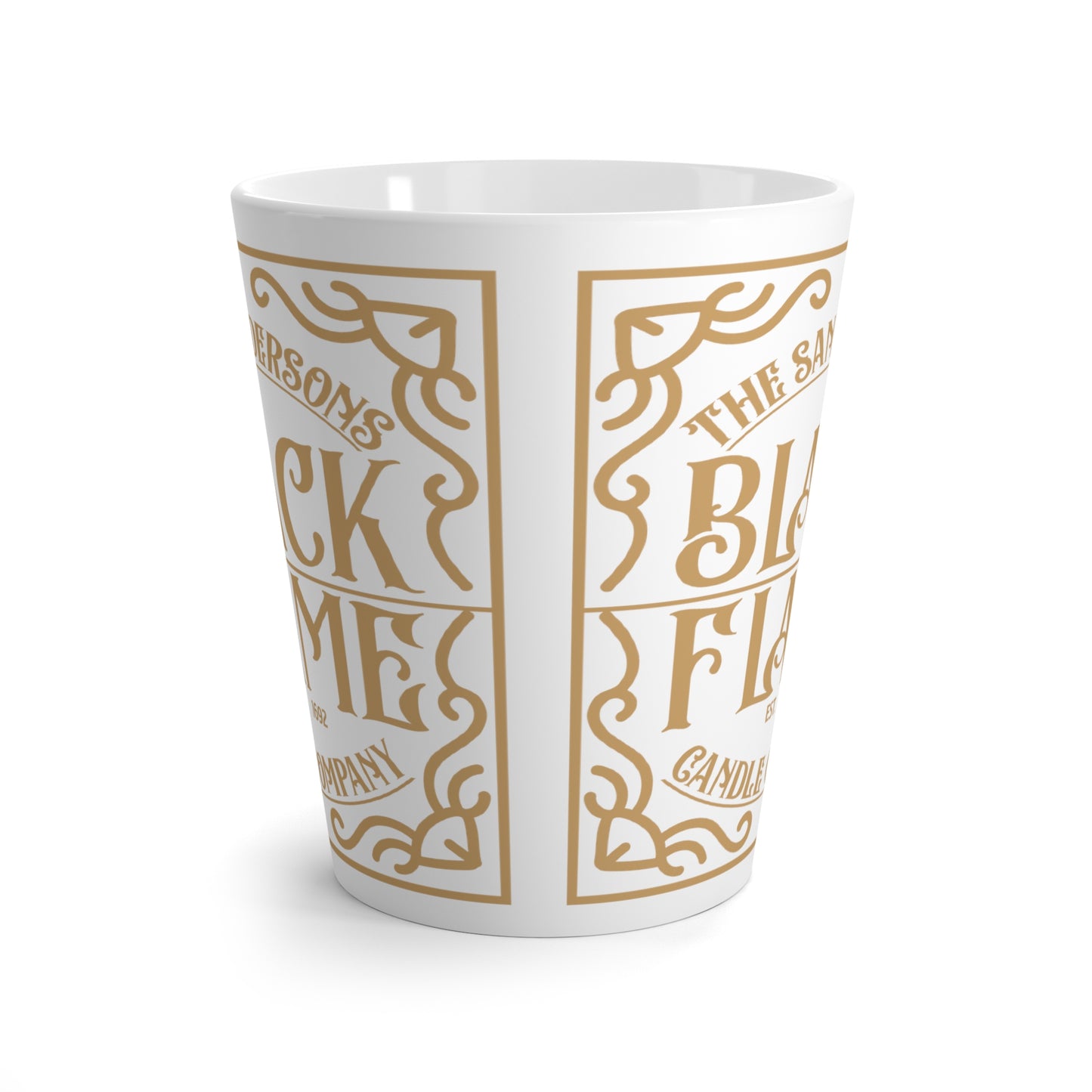 Black Flame Candle Company Latte Mug