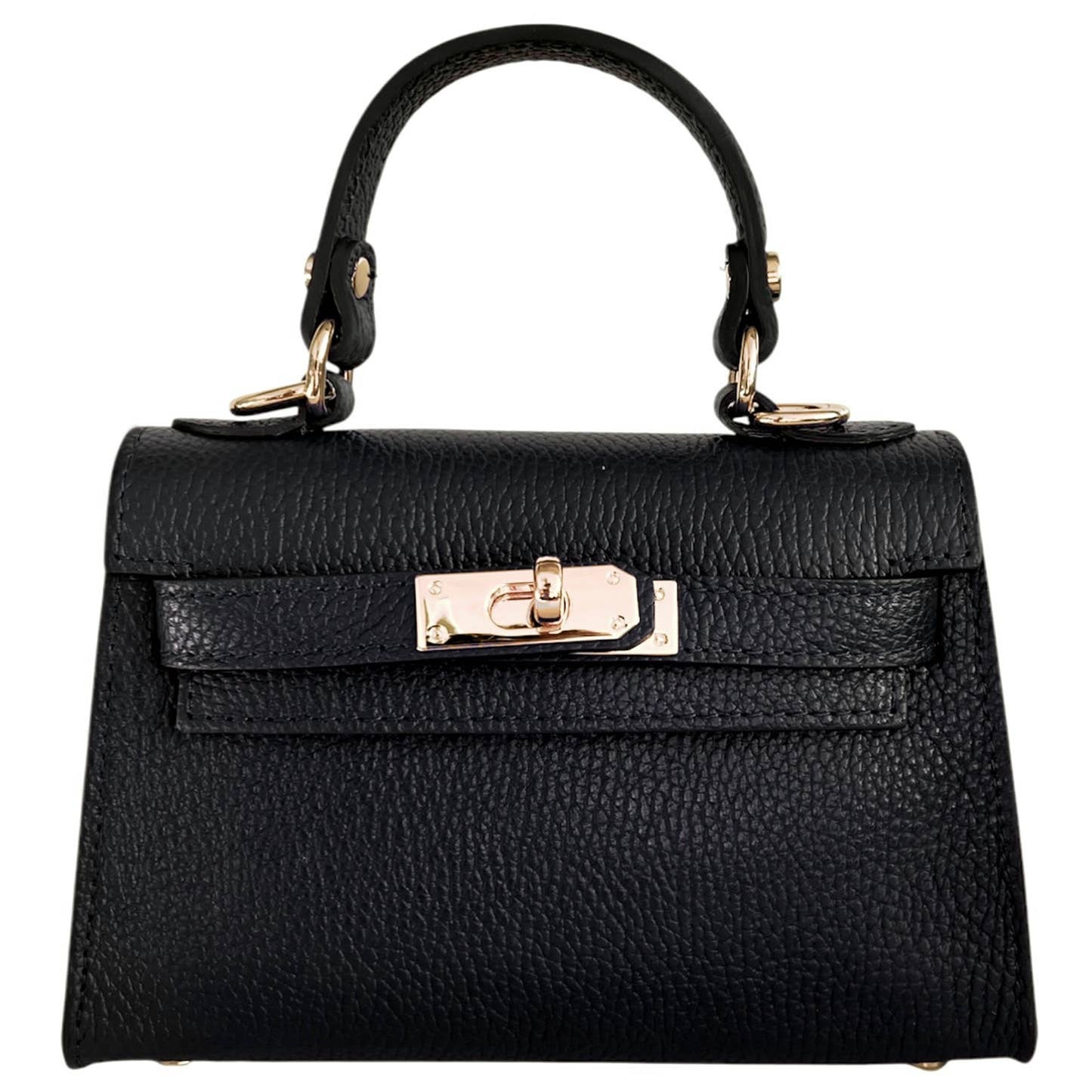 Italian Leather Kelly Mini Handbag - The Aegean Aviary