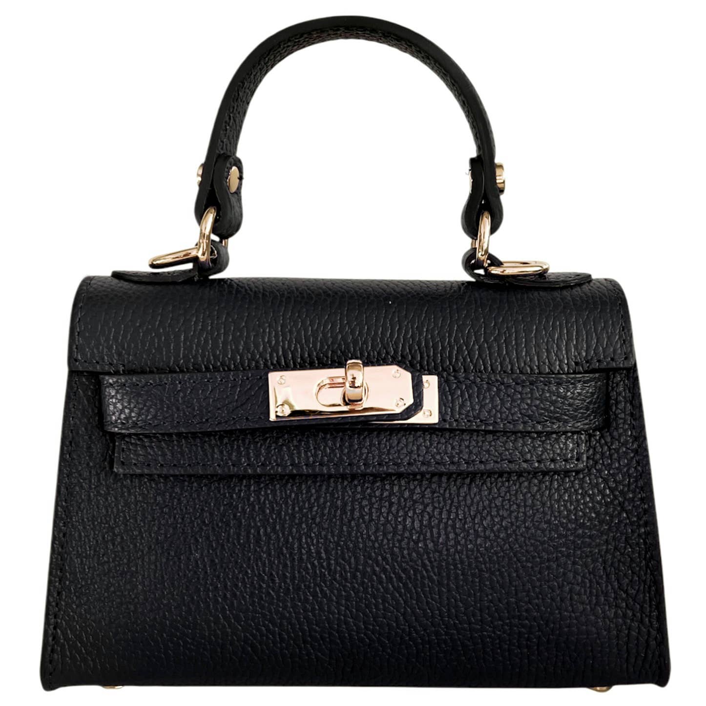 Italian Leather Kelly Mini Handbag - The Aegean Aviary