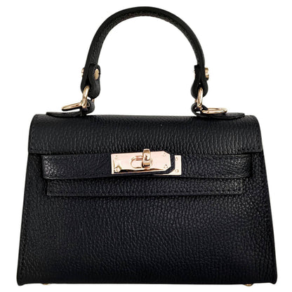 Italian Leather Kelly Mini Handbag - The Aegean Aviary