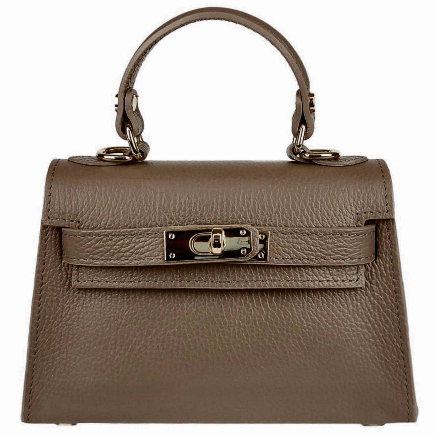 Italian Leather Kelly Mini Handbag - The Aegean Aviary