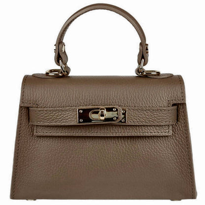 Italian Leather Kelly Mini Handbag - The Aegean Aviary