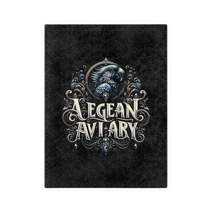 Aegean Aviary Velveteen Minky Blanket