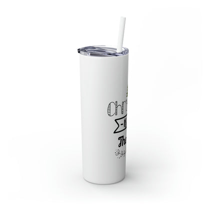 Christmas Is In The Air Skinny Tumbler with Straw, 20oz