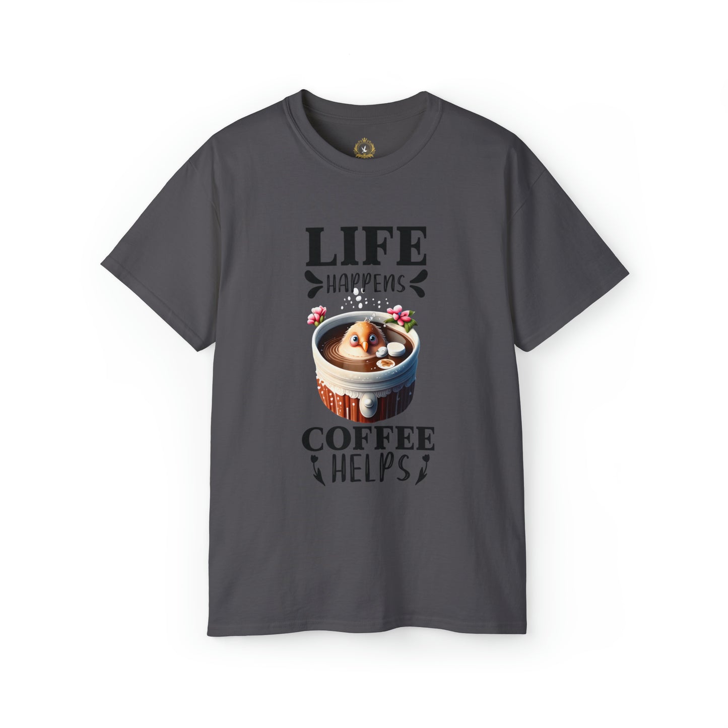 Life Happens, Coffee Helps Unisex Ultra Cotton Tee