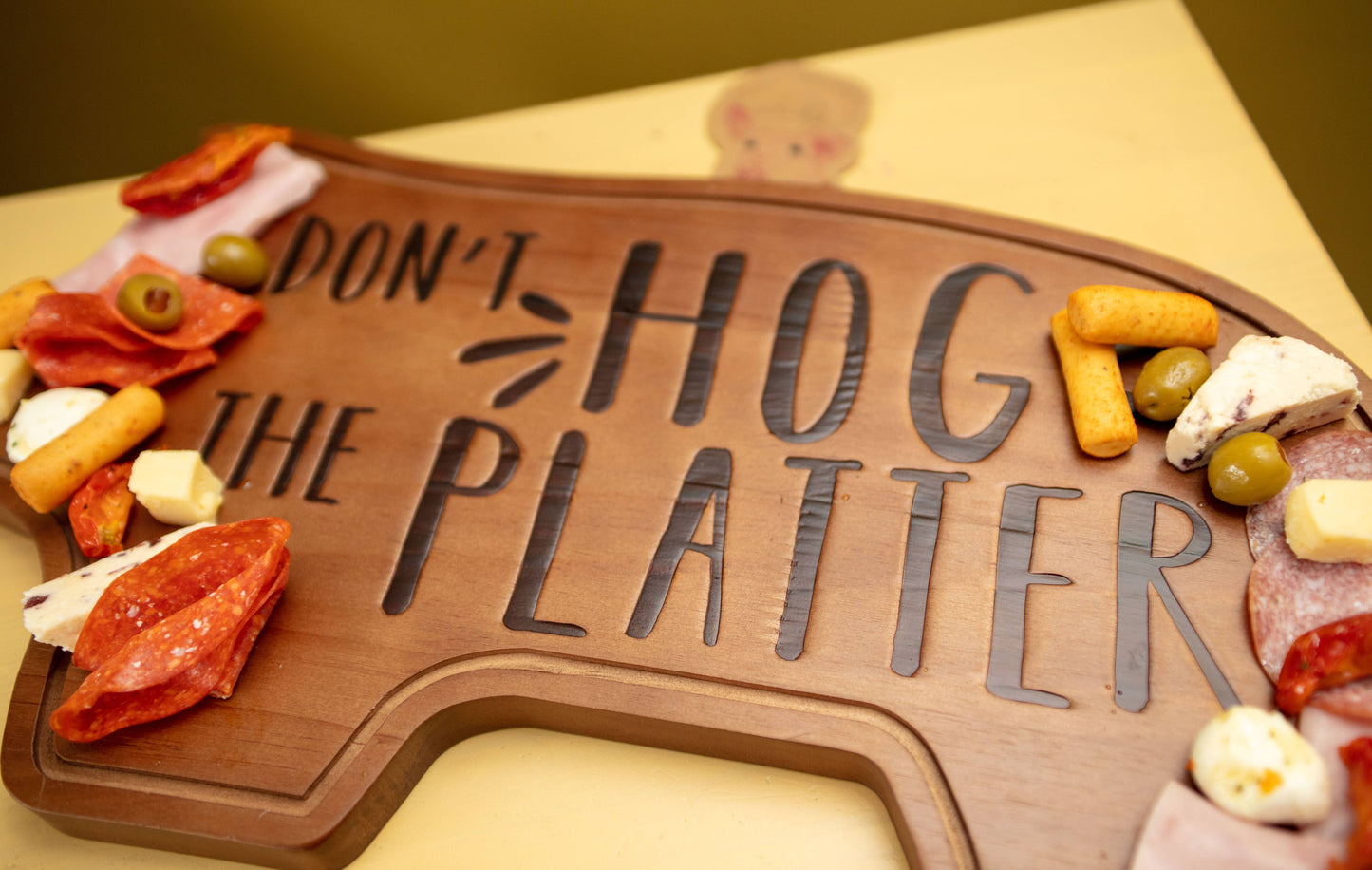 Wooden Charcuterie Board - Hog the Platter