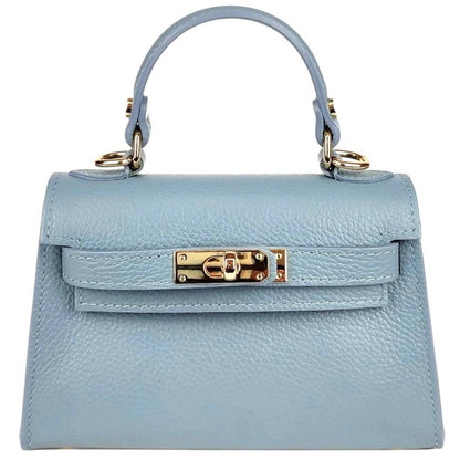 Italian Leather Kelly Mini Handbag - The Aegean Aviary